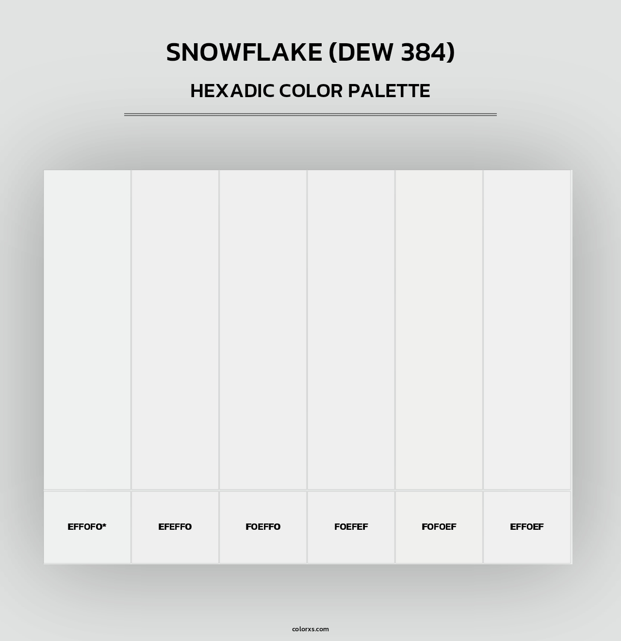 Snowflake (DEW 384) - Hexadic Color Palette