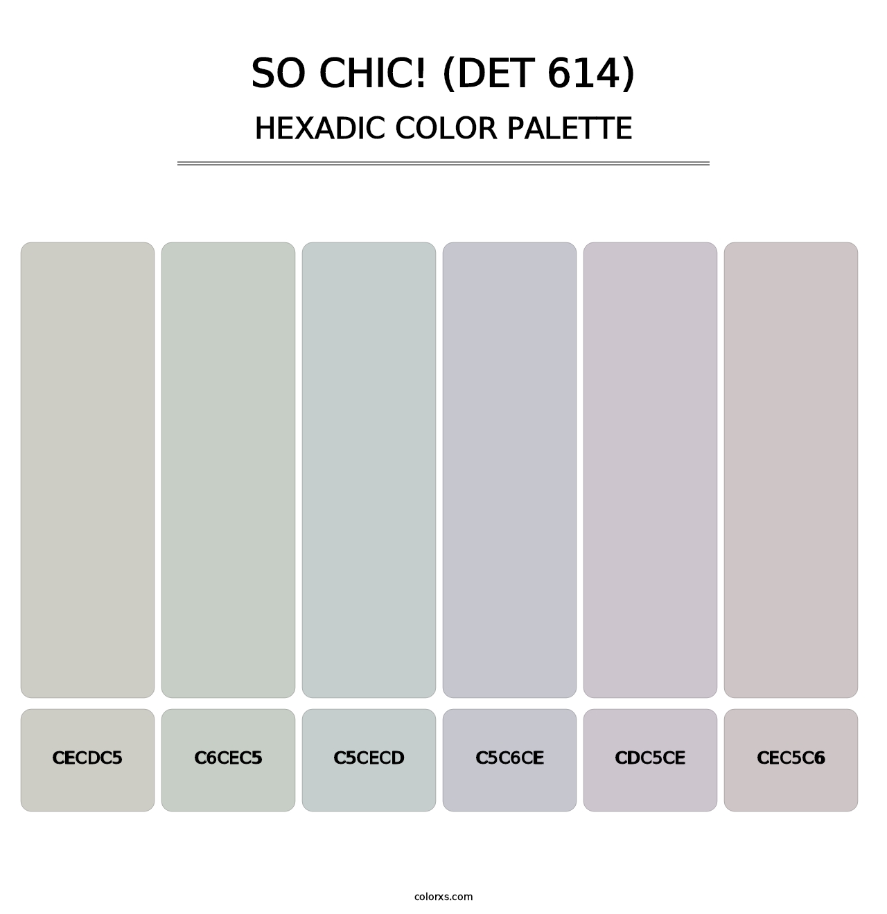 So Chic! (DET 614) - Hexadic Color Palette