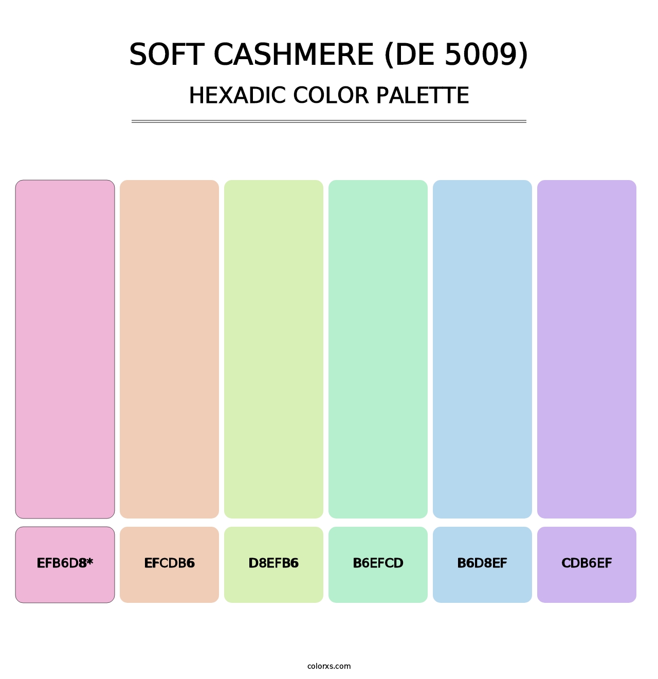 Soft Cashmere (DE 5009) - Hexadic Color Palette