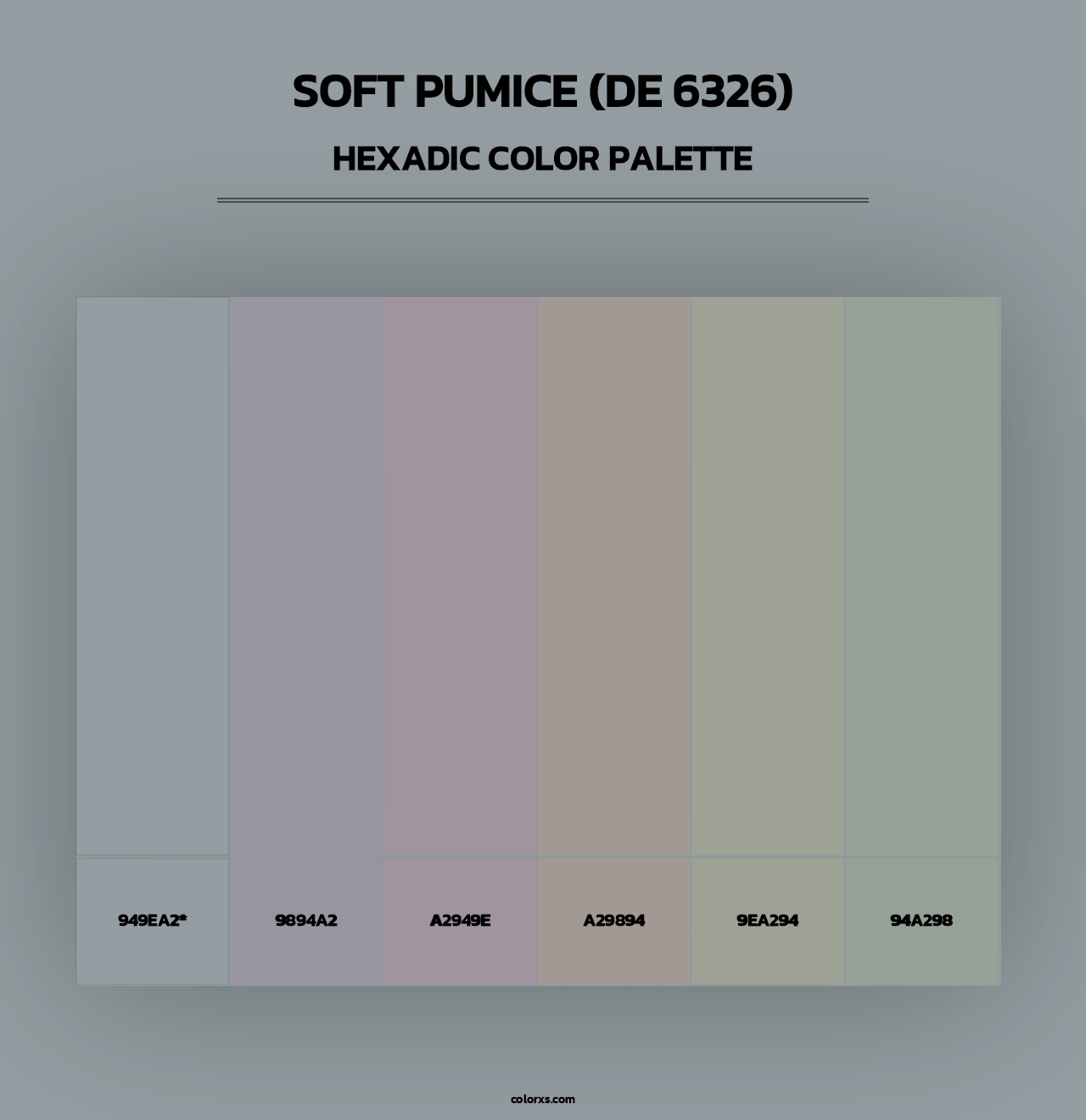 Soft Pumice (DE 6326) - Hexadic Color Palette