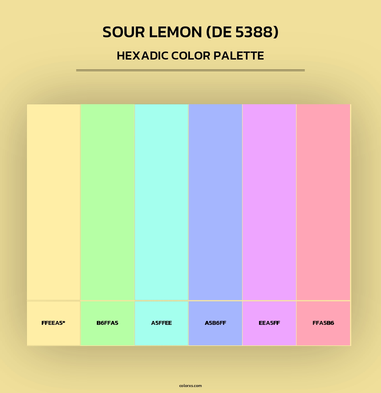 Sour Lemon (DE 5388) - Hexadic Color Palette
