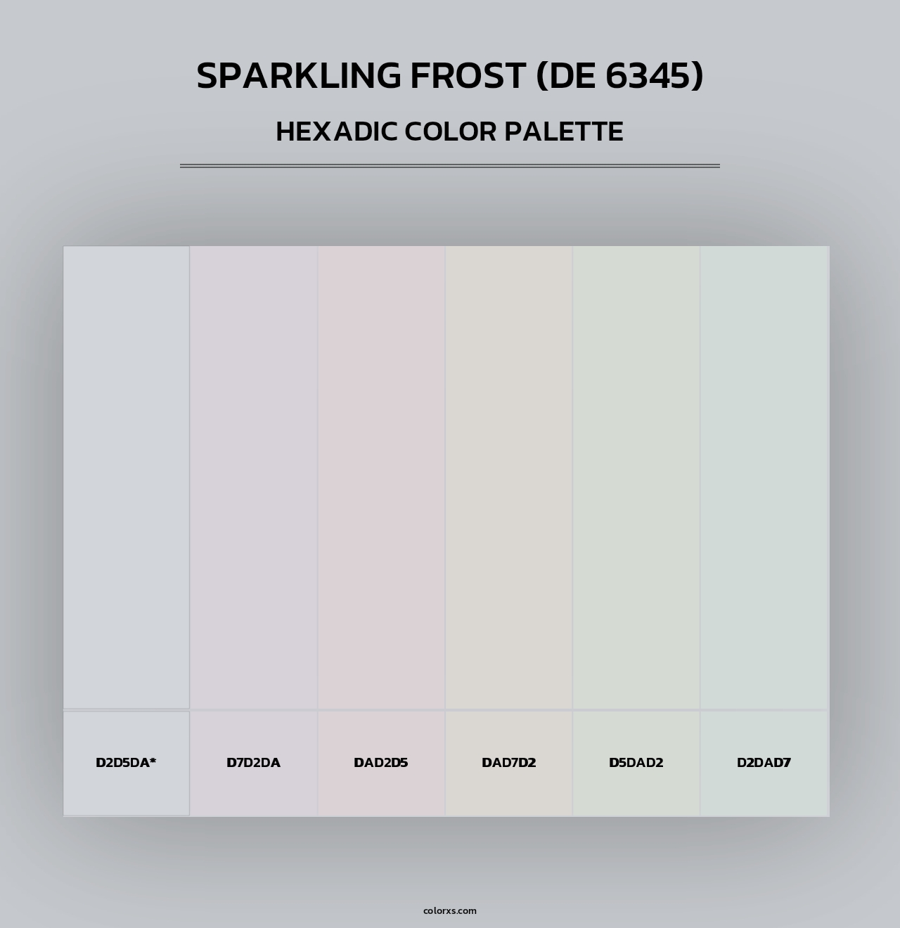 Sparkling Frost (DE 6345) - Hexadic Color Palette