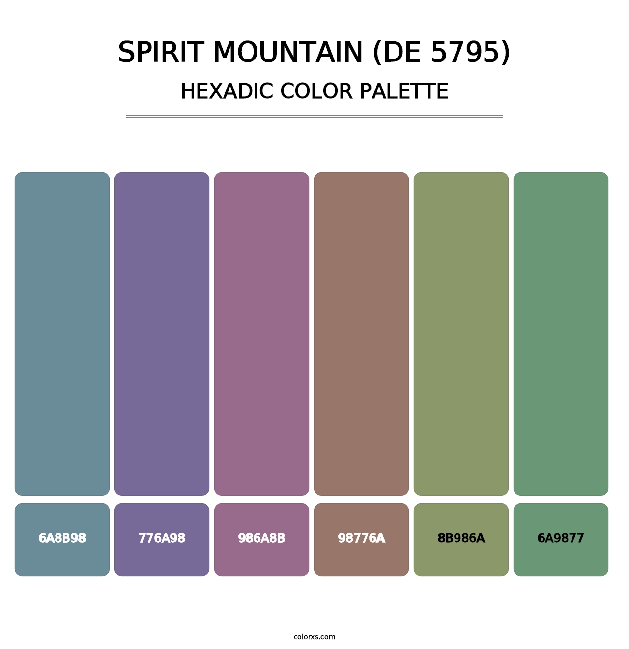 Spirit Mountain (DE 5795) - Hexadic Color Palette