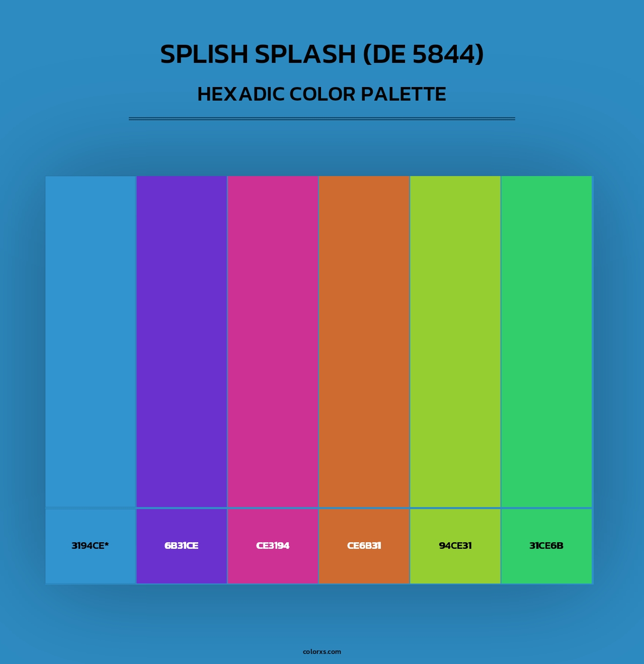 Splish Splash (DE 5844) - Hexadic Color Palette