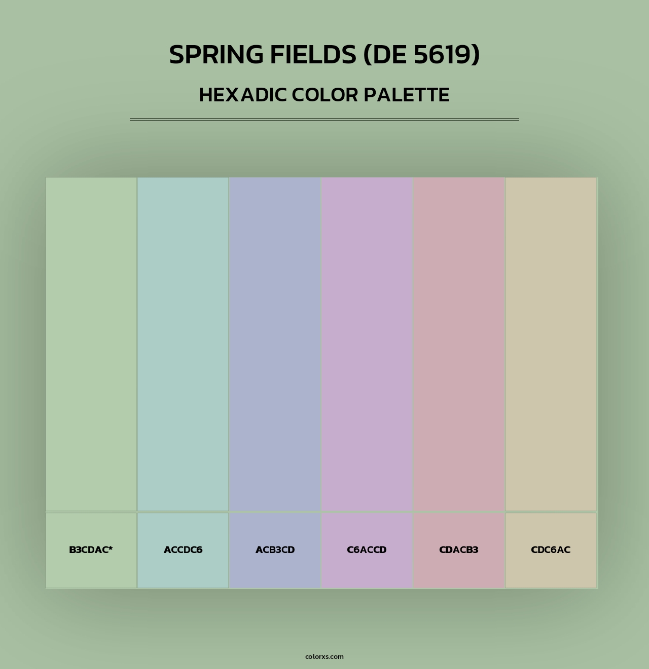 Spring Fields (DE 5619) - Hexadic Color Palette