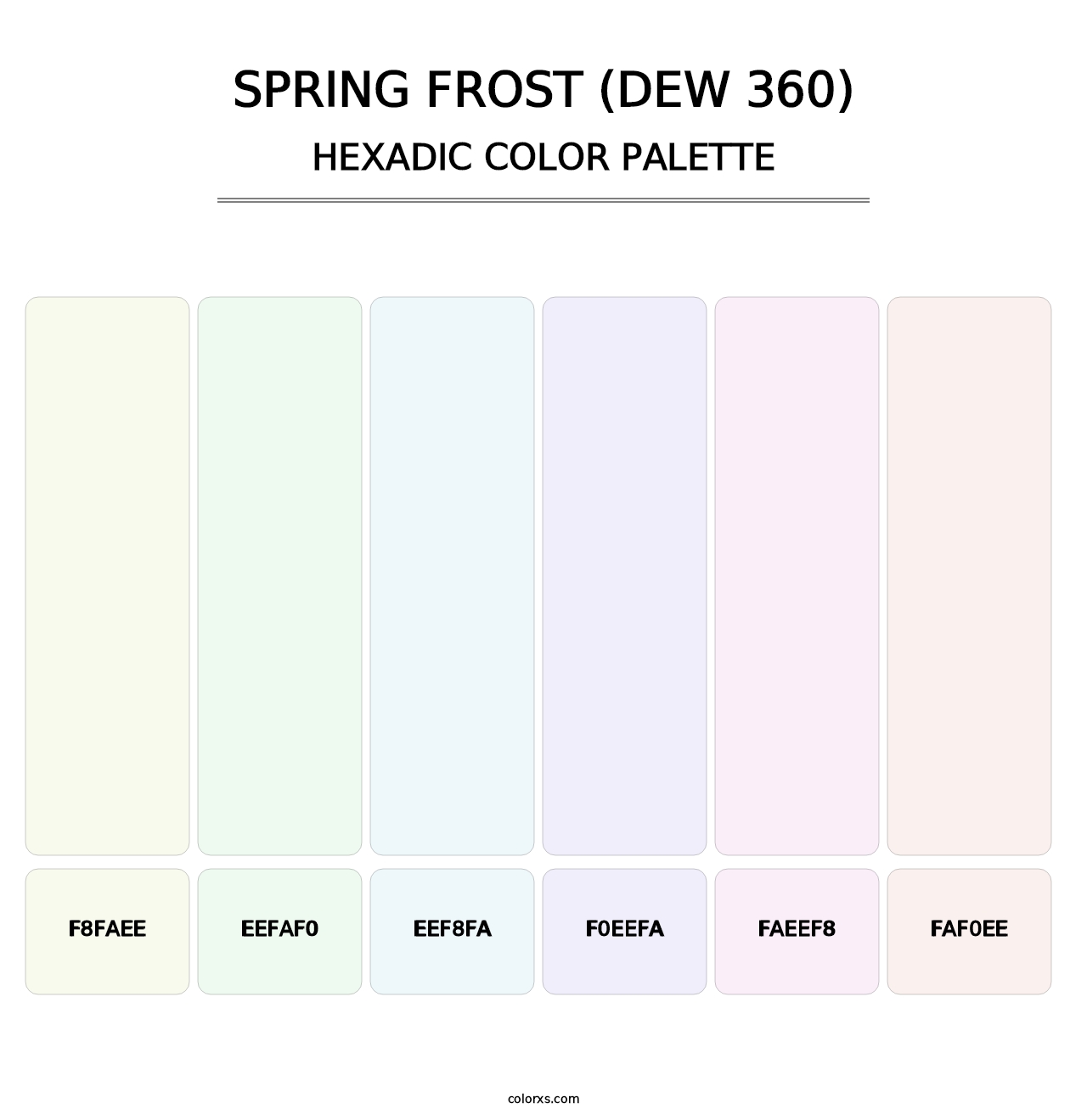 Spring Frost (DEW 360) - Hexadic Color Palette