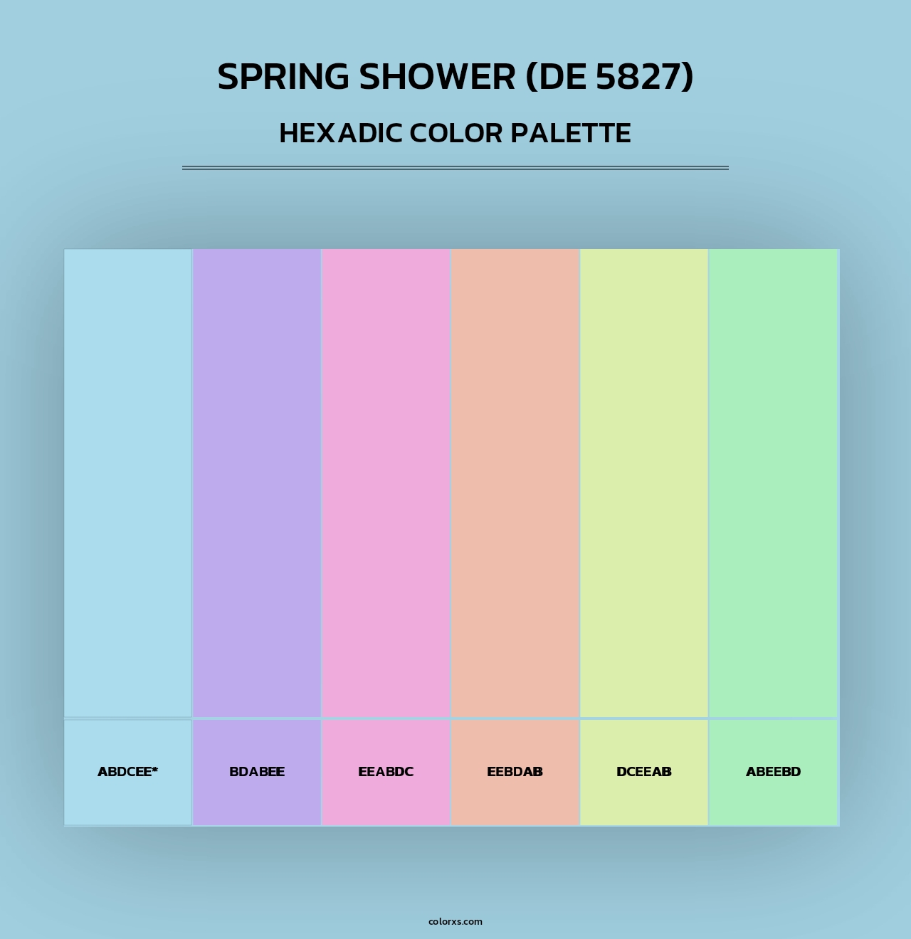 Spring Shower (DE 5827) - Hexadic Color Palette