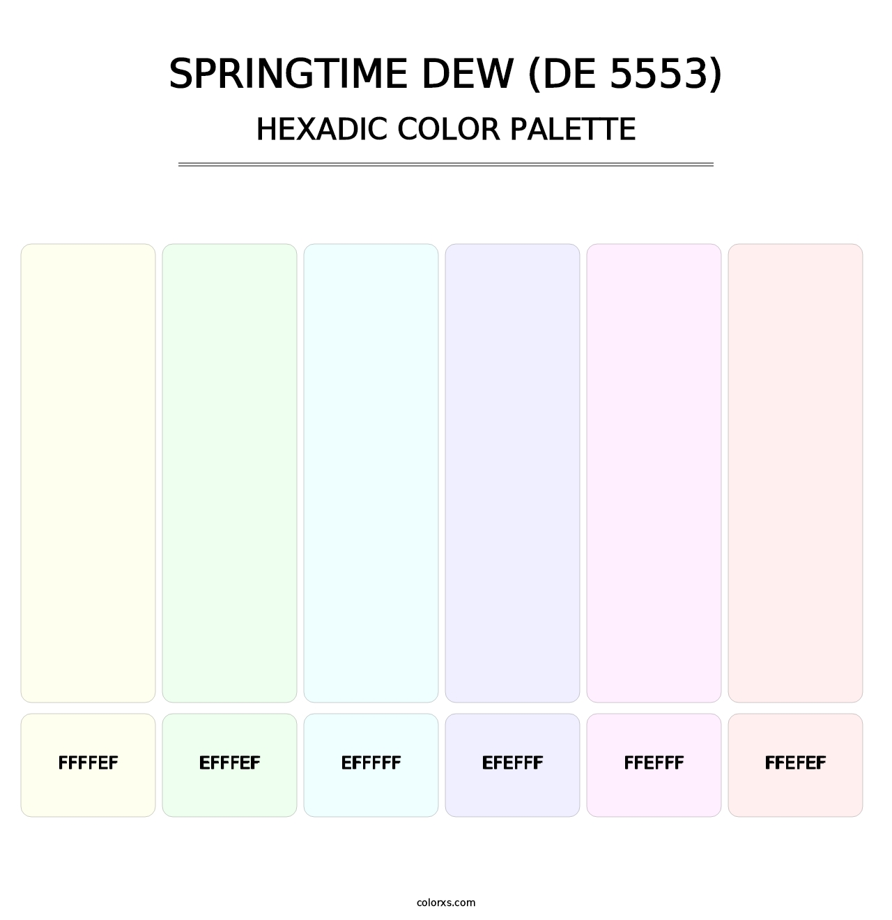 Springtime Dew (DE 5553) - Hexadic Color Palette