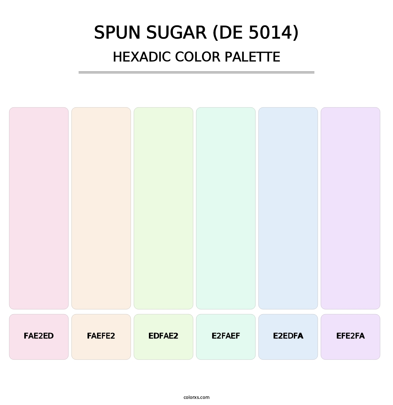 Spun Sugar (DE 5014) - Hexadic Color Palette