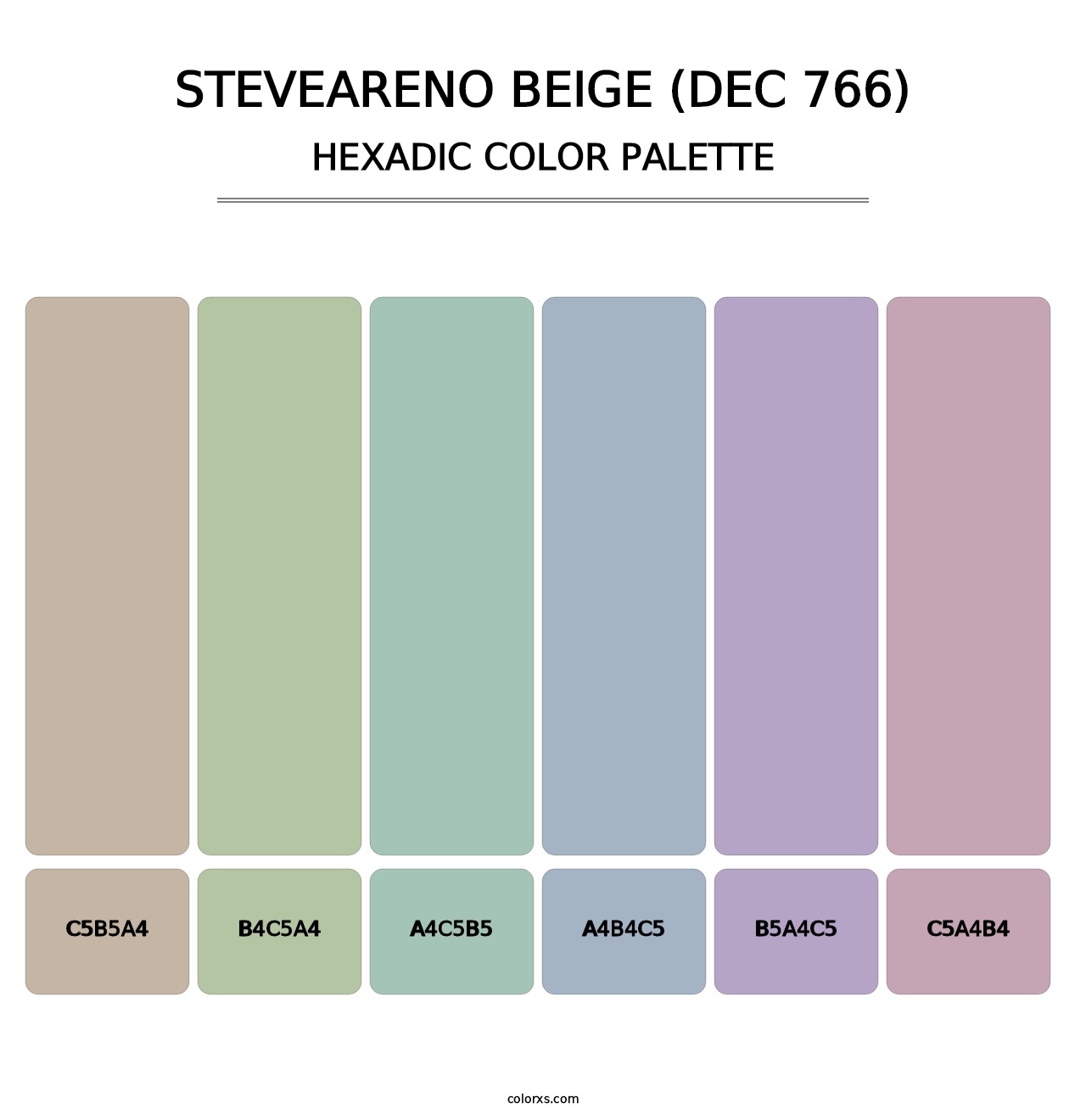 Steveareno Beige (DEC 766) - Hexadic Color Palette