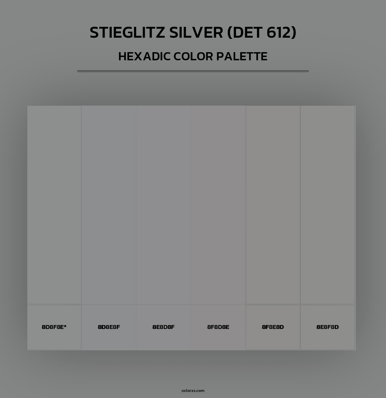 Stieglitz Silver (DET 612) - Hexadic Color Palette