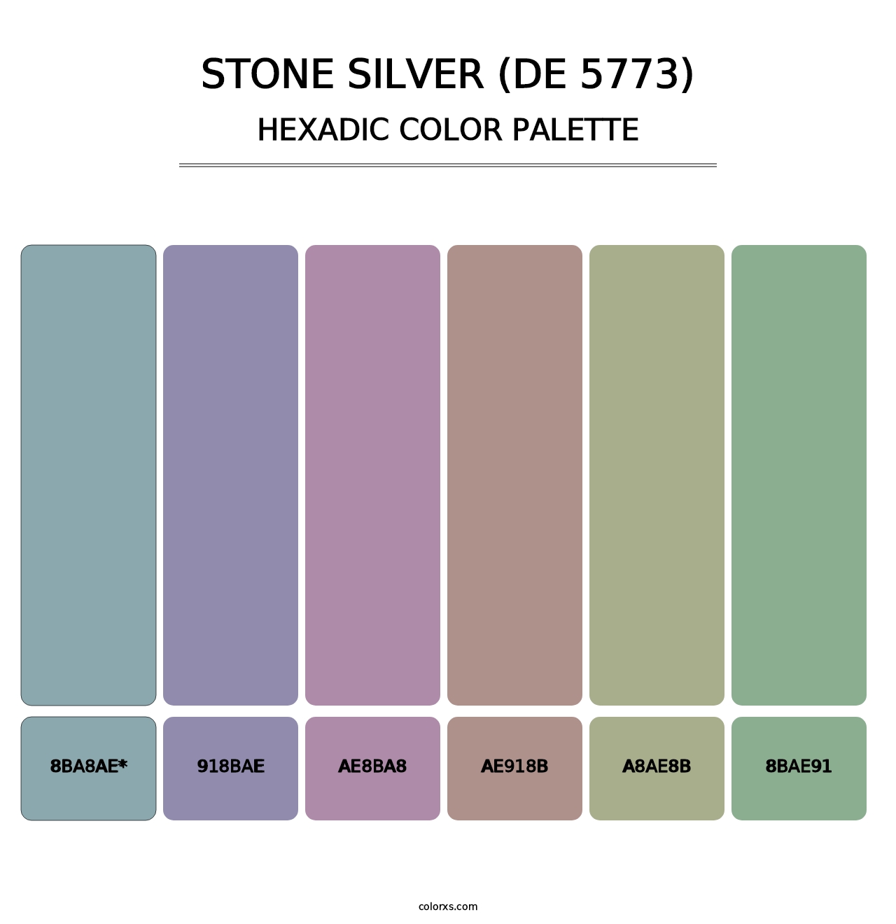 Stone Silver (DE 5773) - Hexadic Color Palette