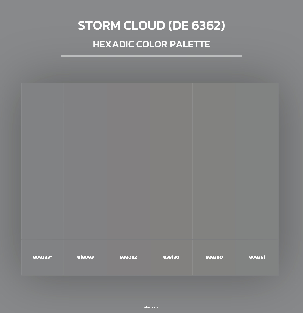 Storm Cloud (DE 6362) - Hexadic Color Palette