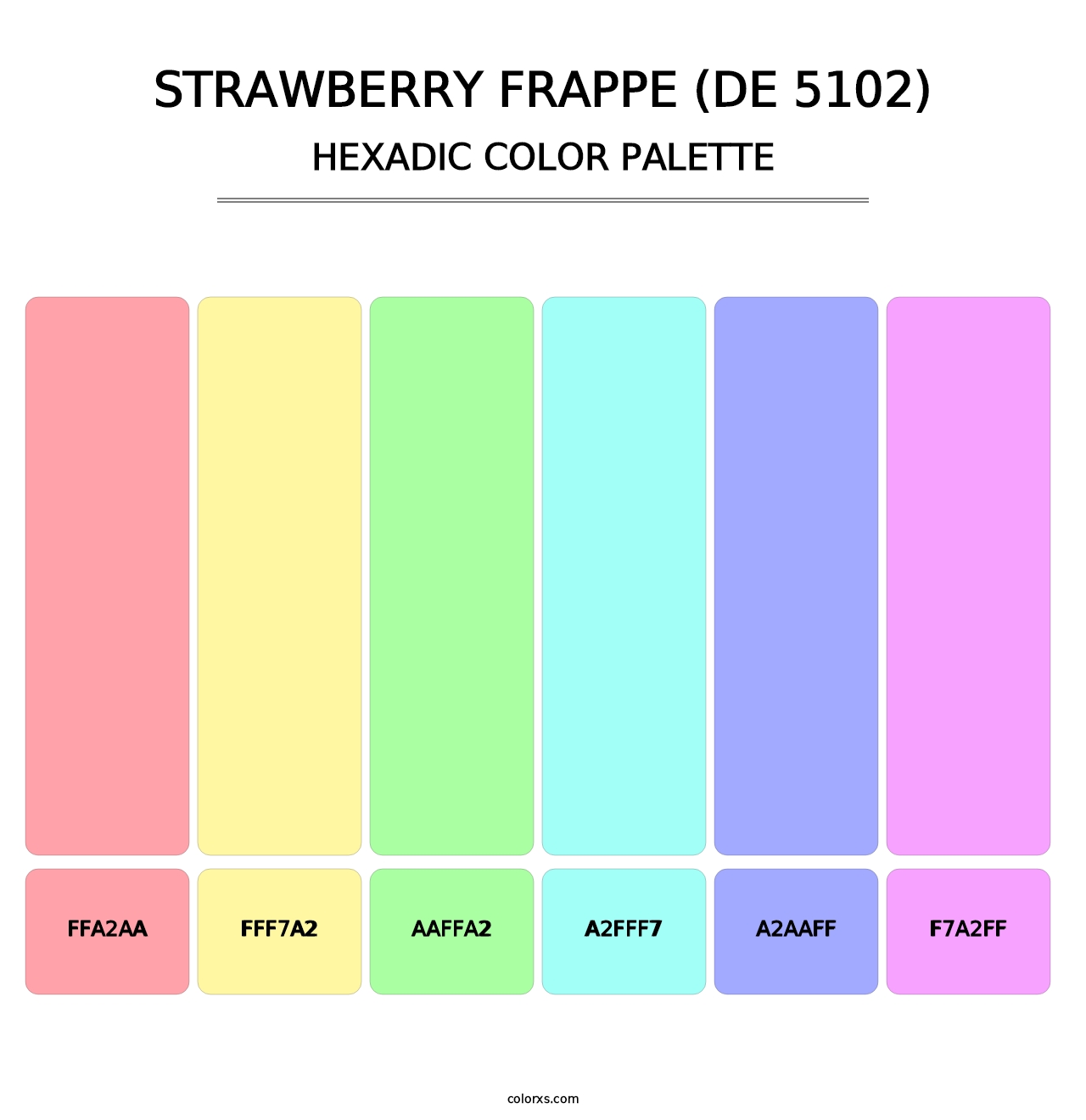 Strawberry Frappe (DE 5102) - Hexadic Color Palette