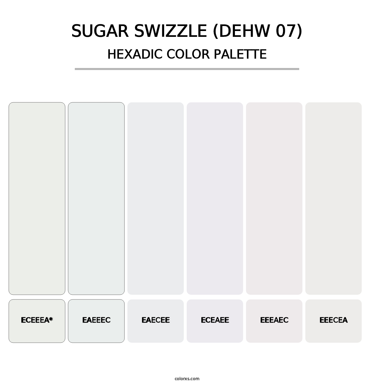 Sugar Swizzle (DEHW 07) - Hexadic Color Palette