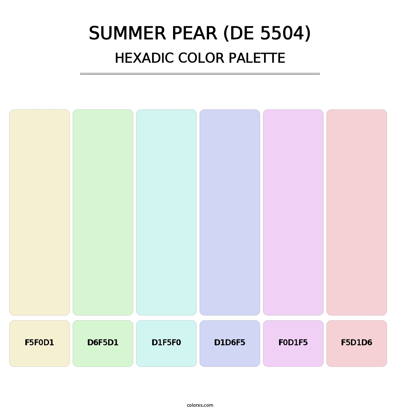 Summer Pear (DE 5504) - Hexadic Color Palette