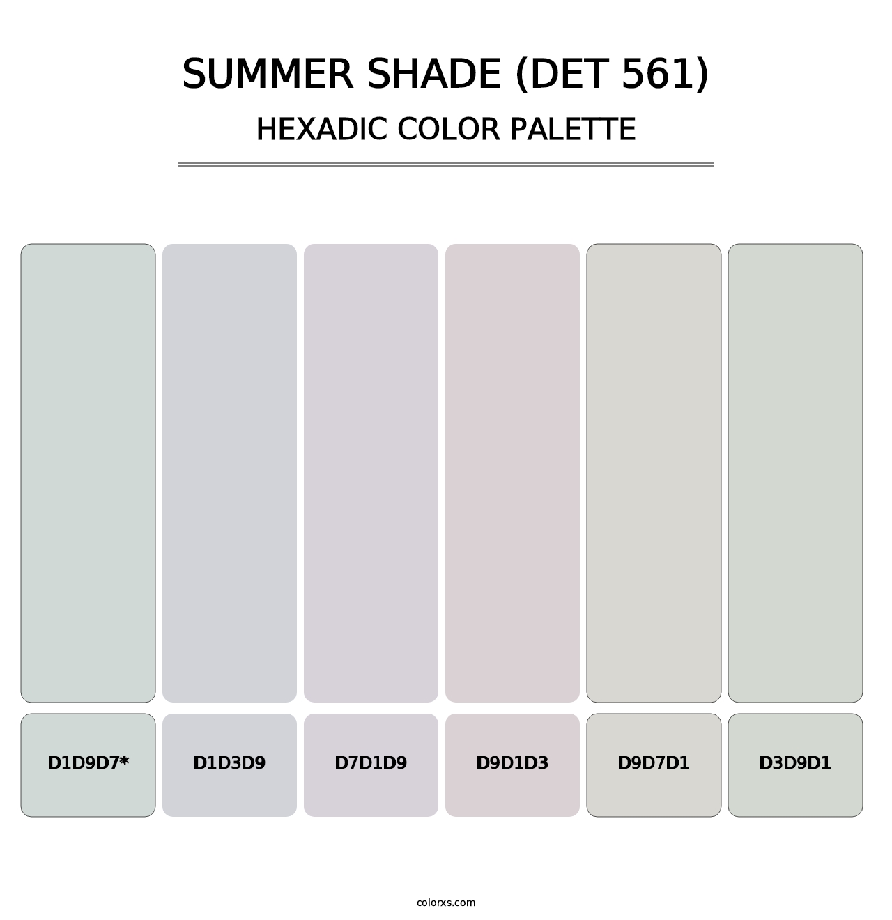 Summer Shade (DET 561) - Hexadic Color Palette