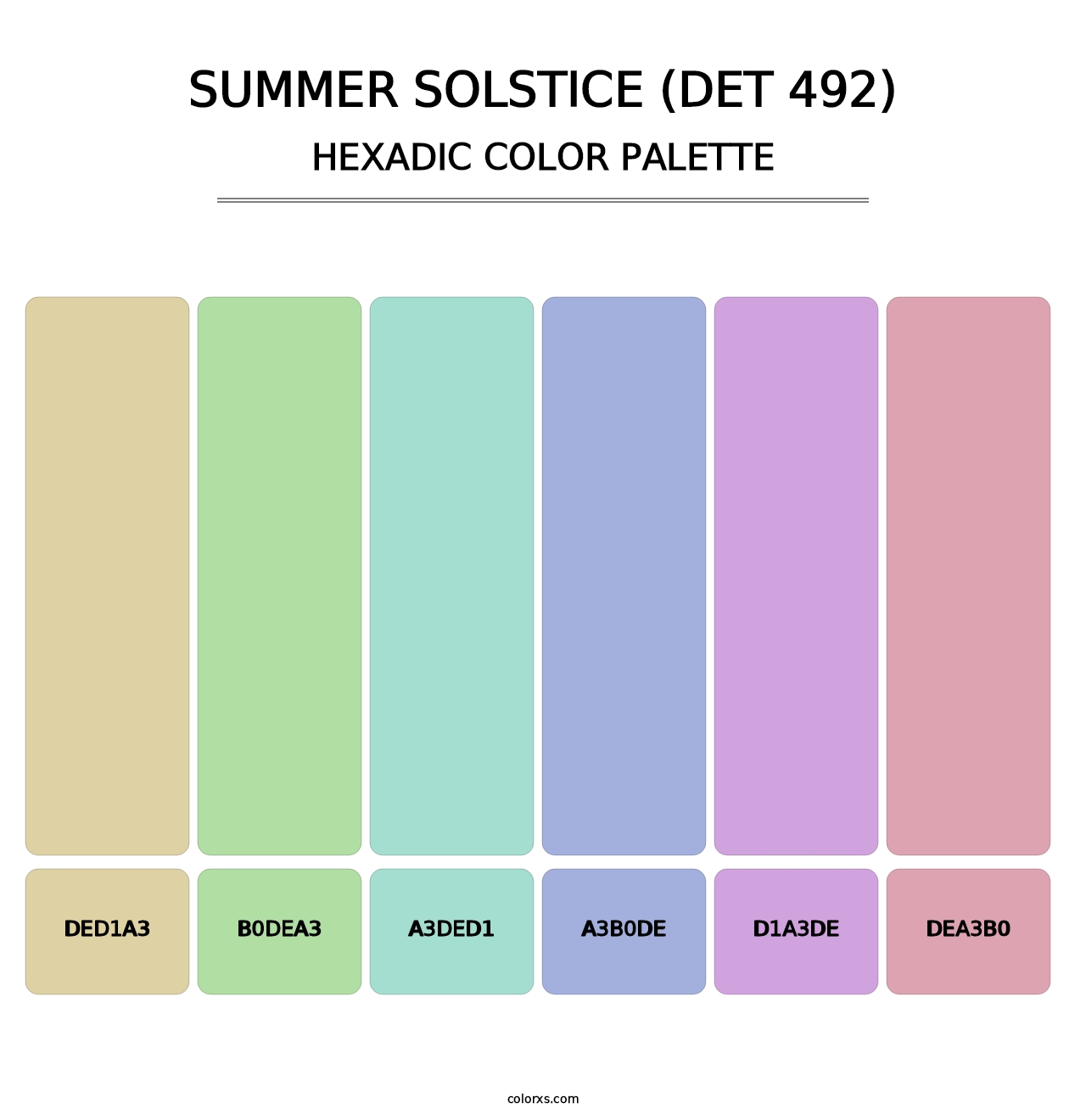 Summer Solstice (DET 492) - Hexadic Color Palette