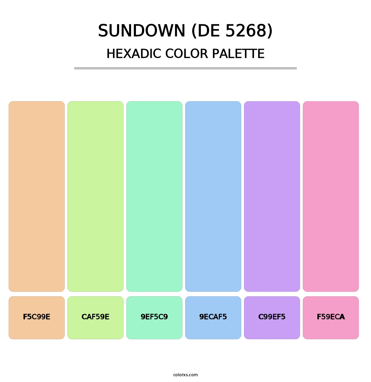Sundown (DE 5268) - Hexadic Color Palette