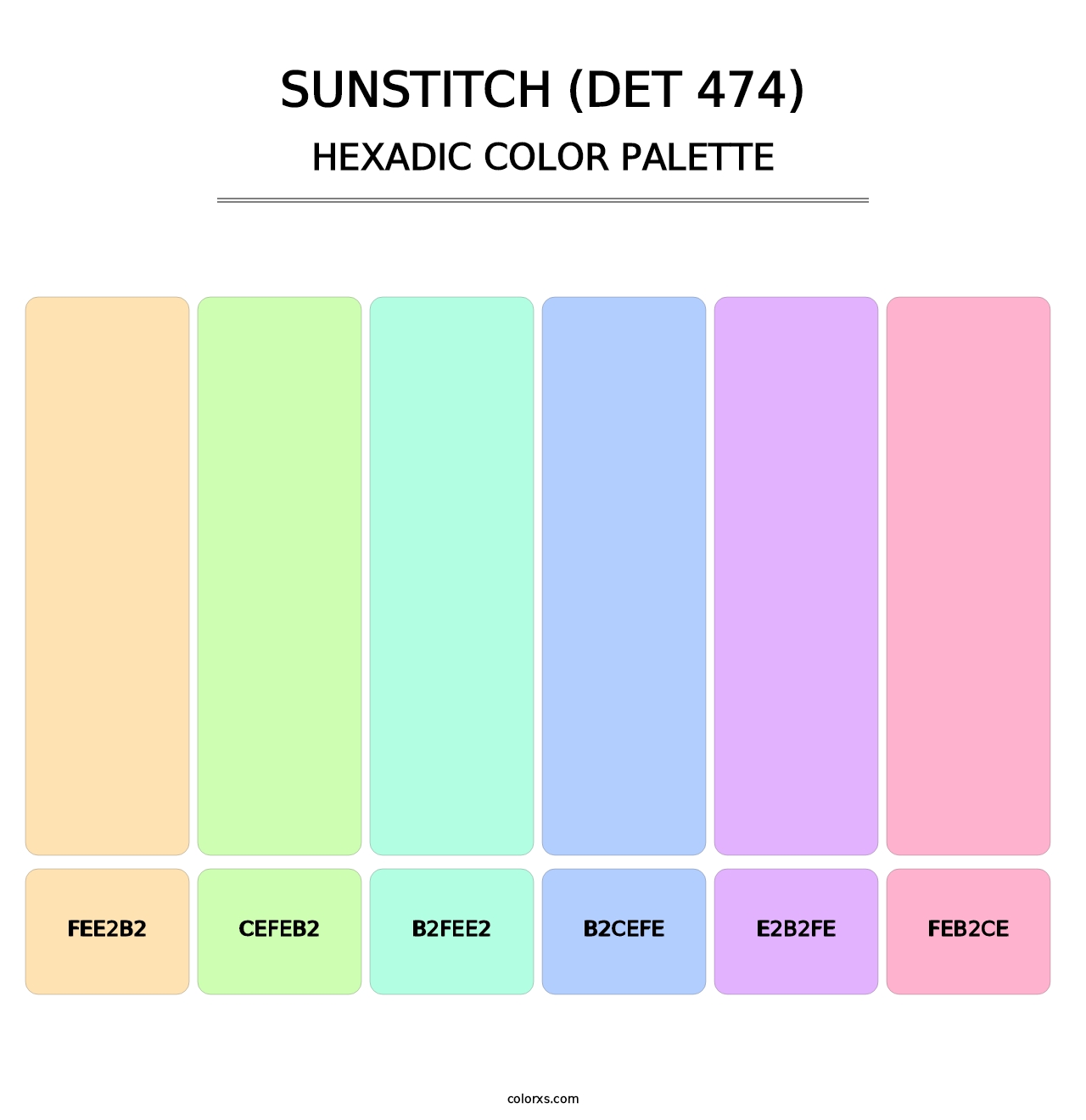 Sunstitch (DET 474) - Hexadic Color Palette