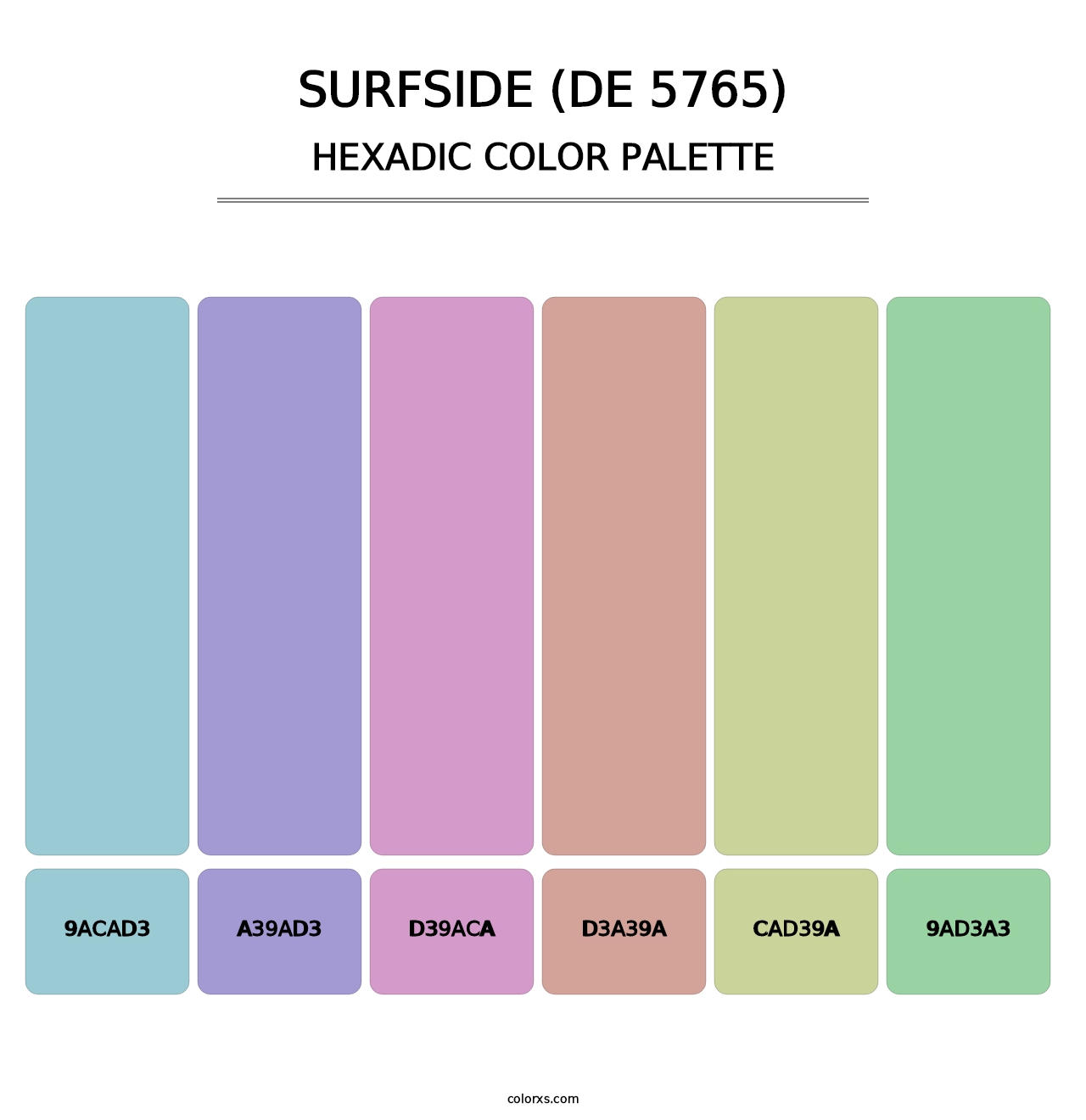Surfside (DE 5765) - Hexadic Color Palette