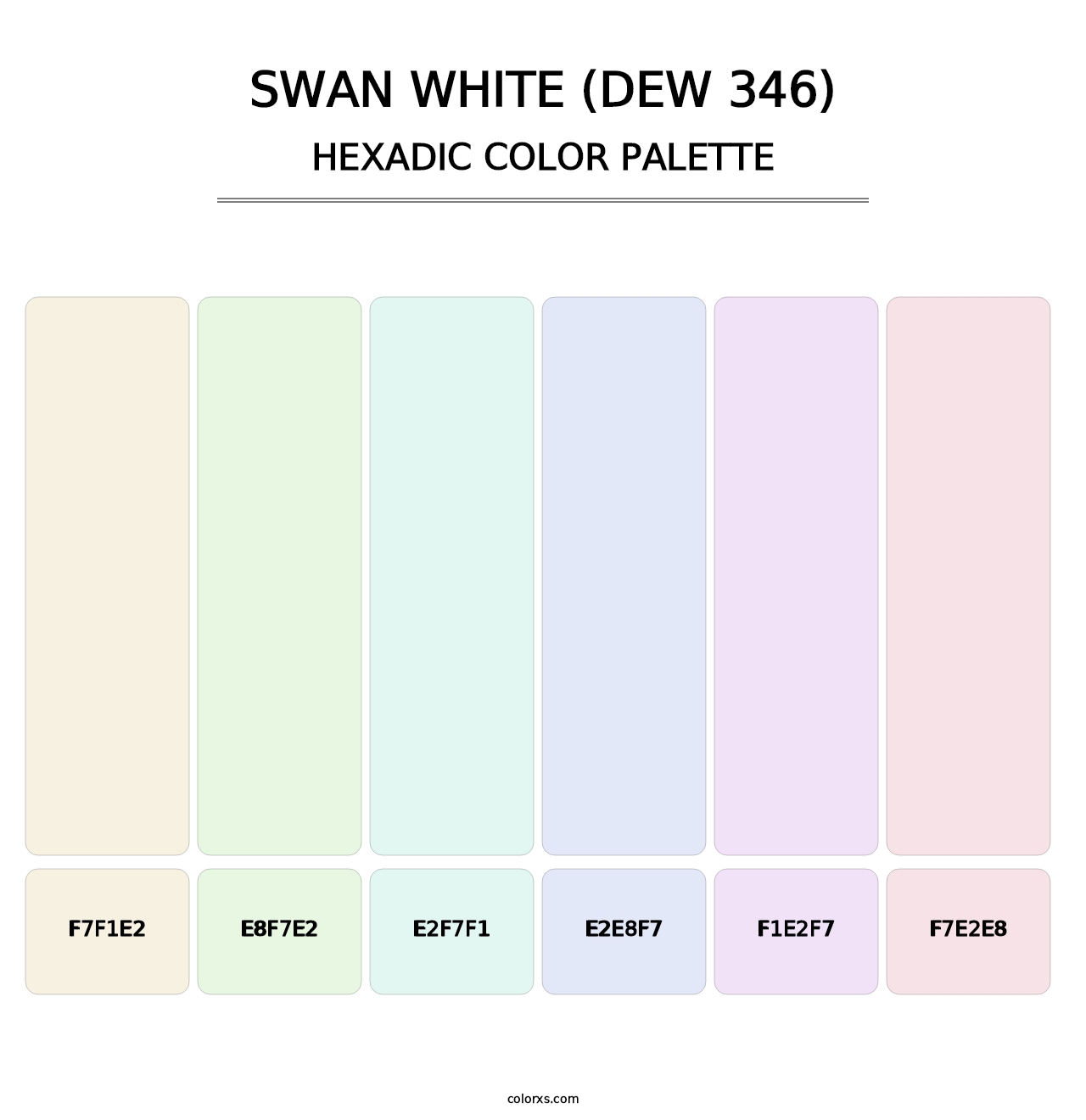 Swan White (DEW 346) - Hexadic Color Palette