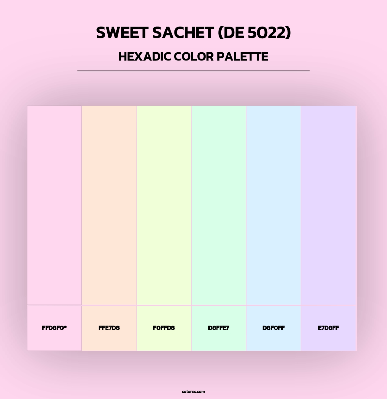 Sweet Sachet (DE 5022) - Hexadic Color Palette
