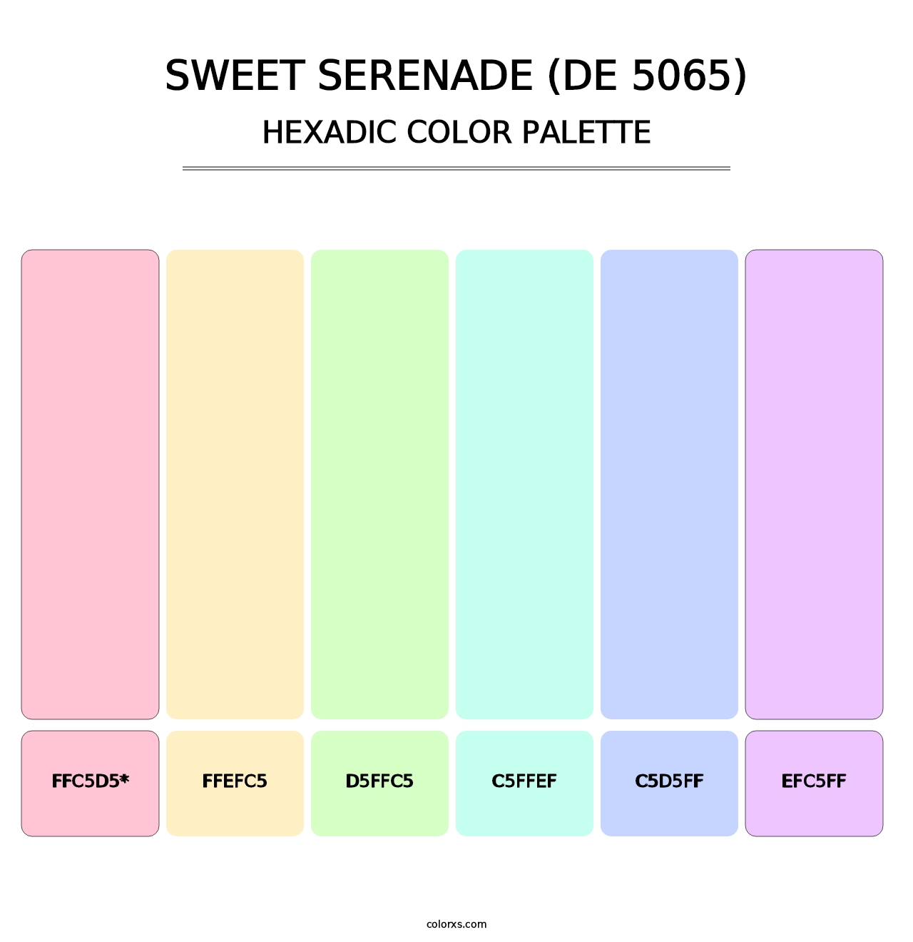 Sweet Serenade (DE 5065) - Hexadic Color Palette
