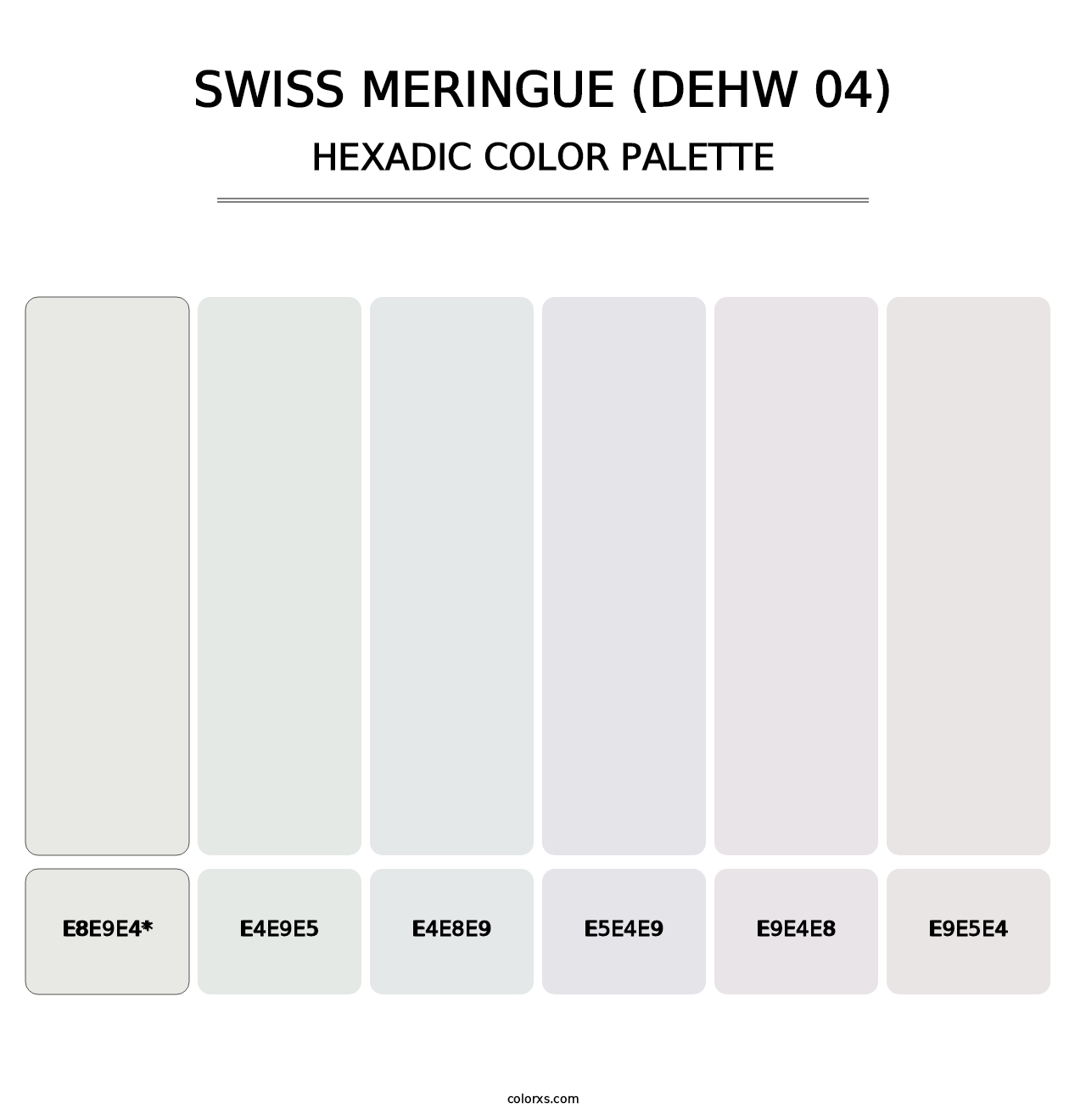 Swiss Meringue (DEHW 04) - Hexadic Color Palette