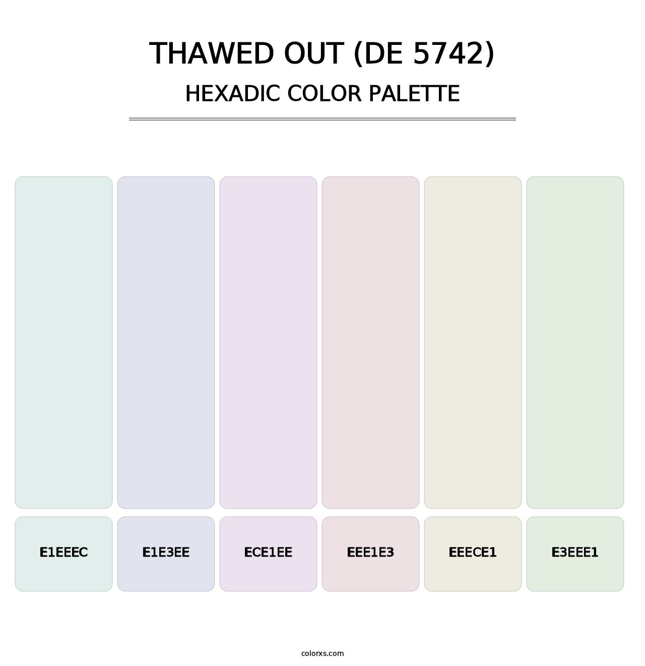 Thawed Out (DE 5742) - Hexadic Color Palette