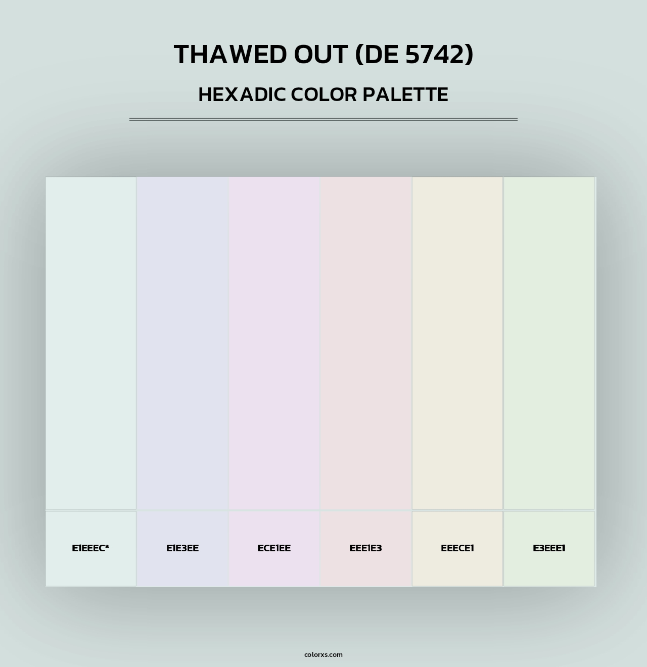 Thawed Out (DE 5742) - Hexadic Color Palette