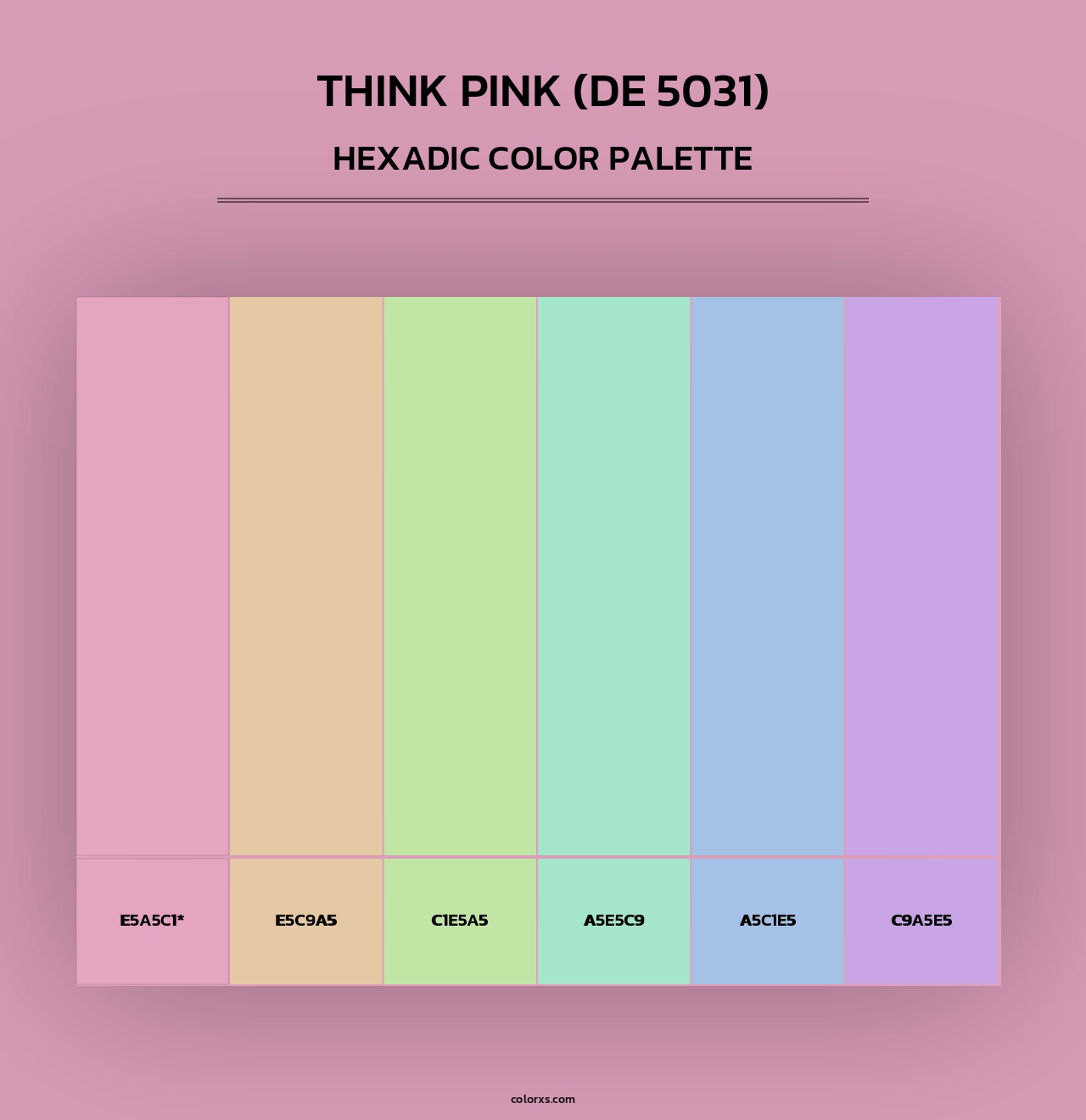 Think Pink (DE 5031) - Hexadic Color Palette