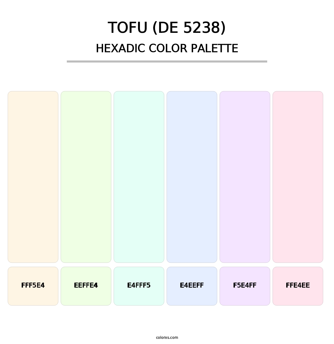 Tofu (DE 5238) - Hexadic Color Palette