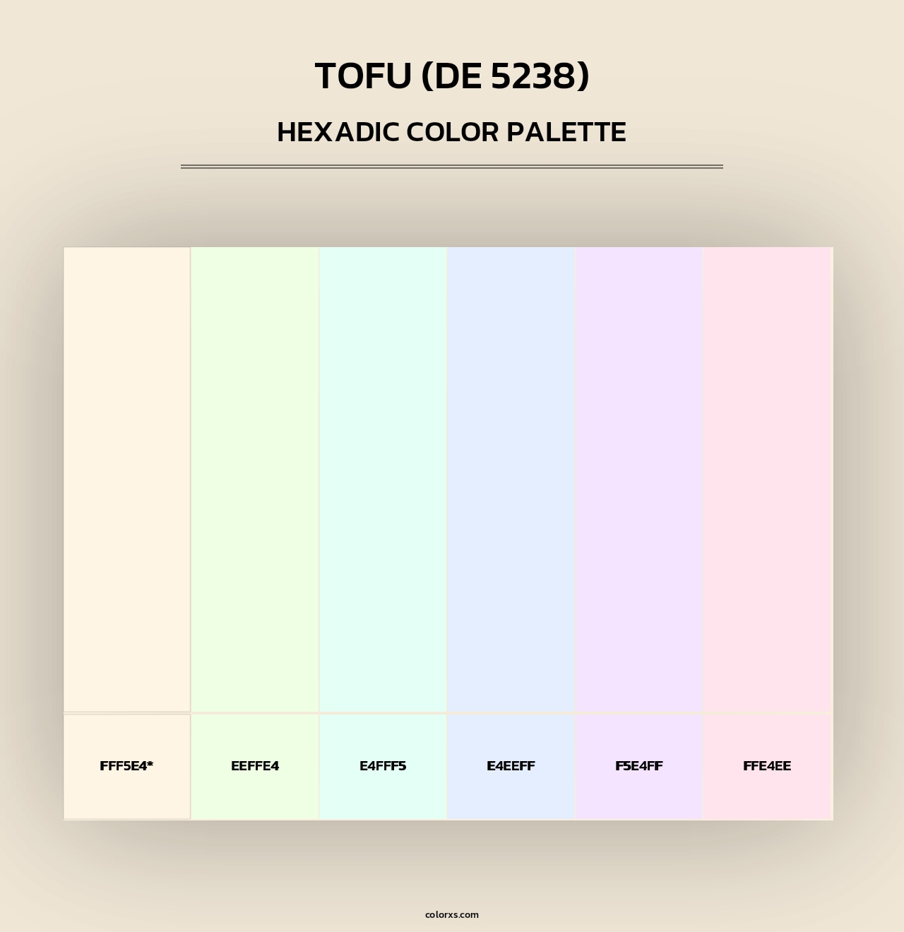 Tofu (DE 5238) - Hexadic Color Palette