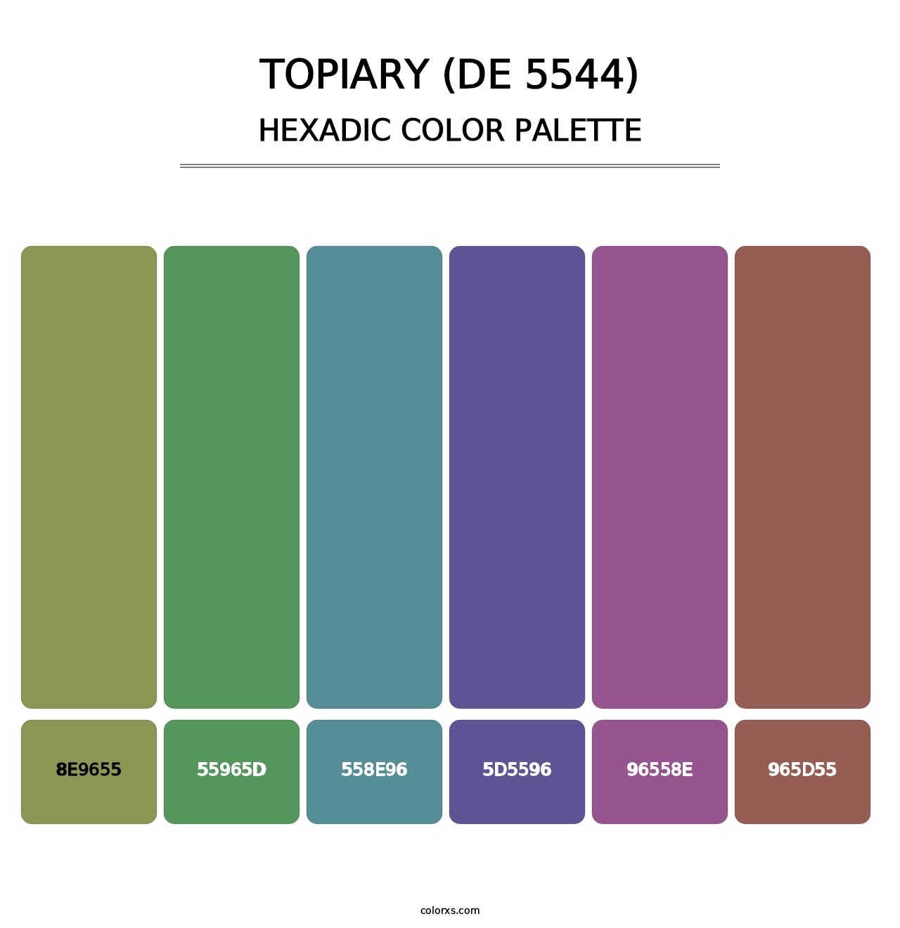 Topiary (DE 5544) - Hexadic Color Palette
