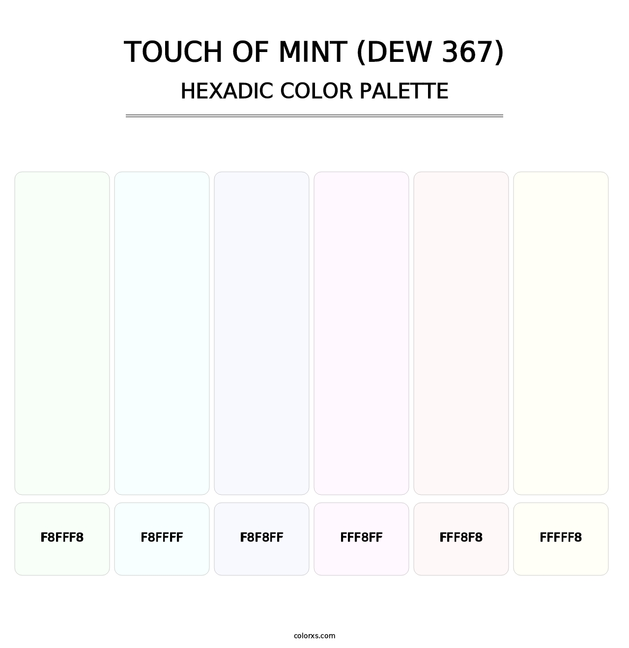 Touch of Mint (DEW 367) - Hexadic Color Palette