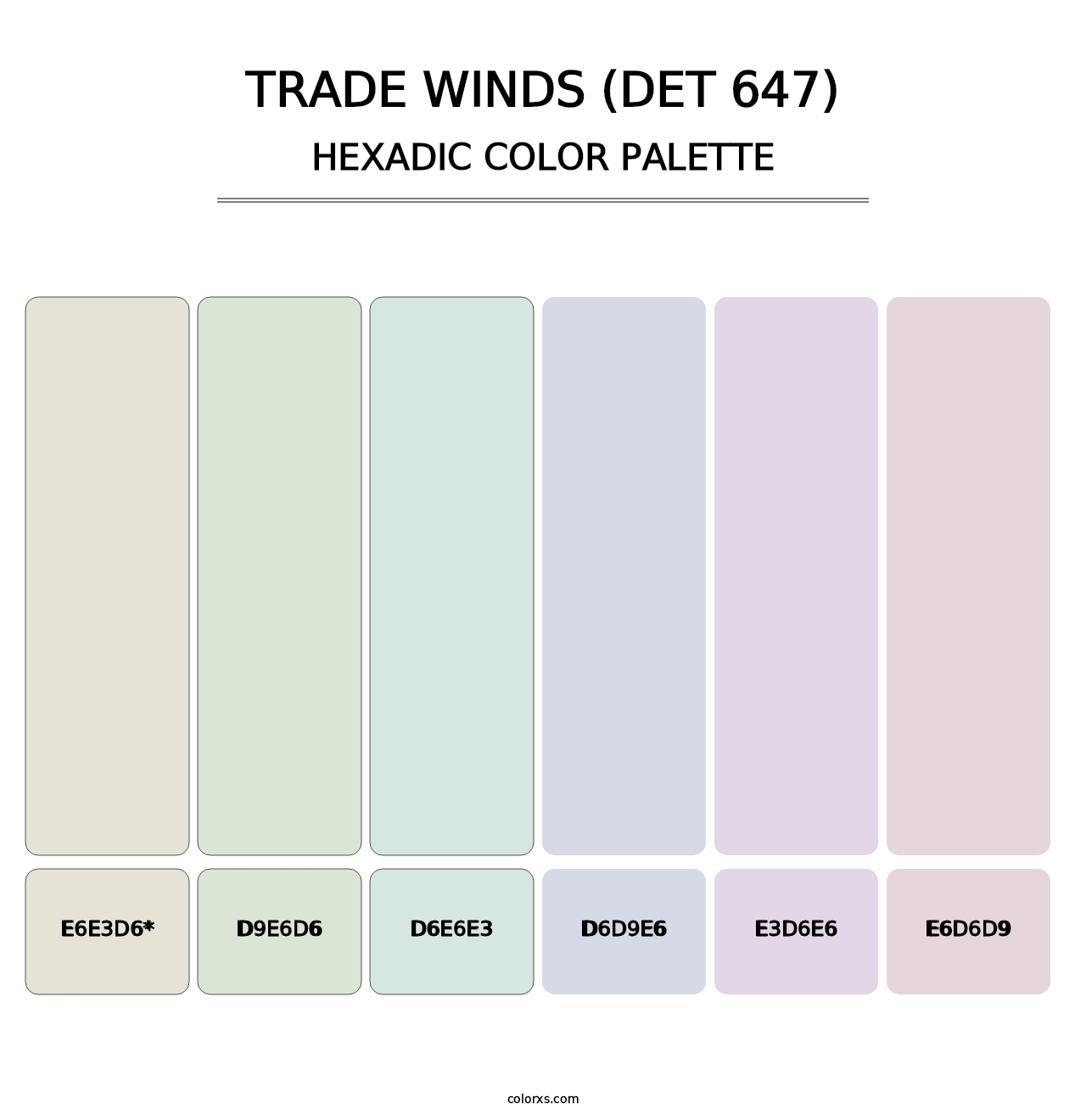 Trade Winds (DET 647) - Hexadic Color Palette