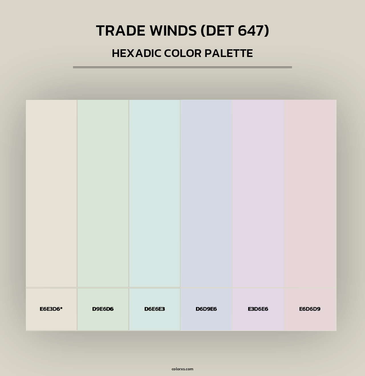 Trade Winds (DET 647) - Hexadic Color Palette
