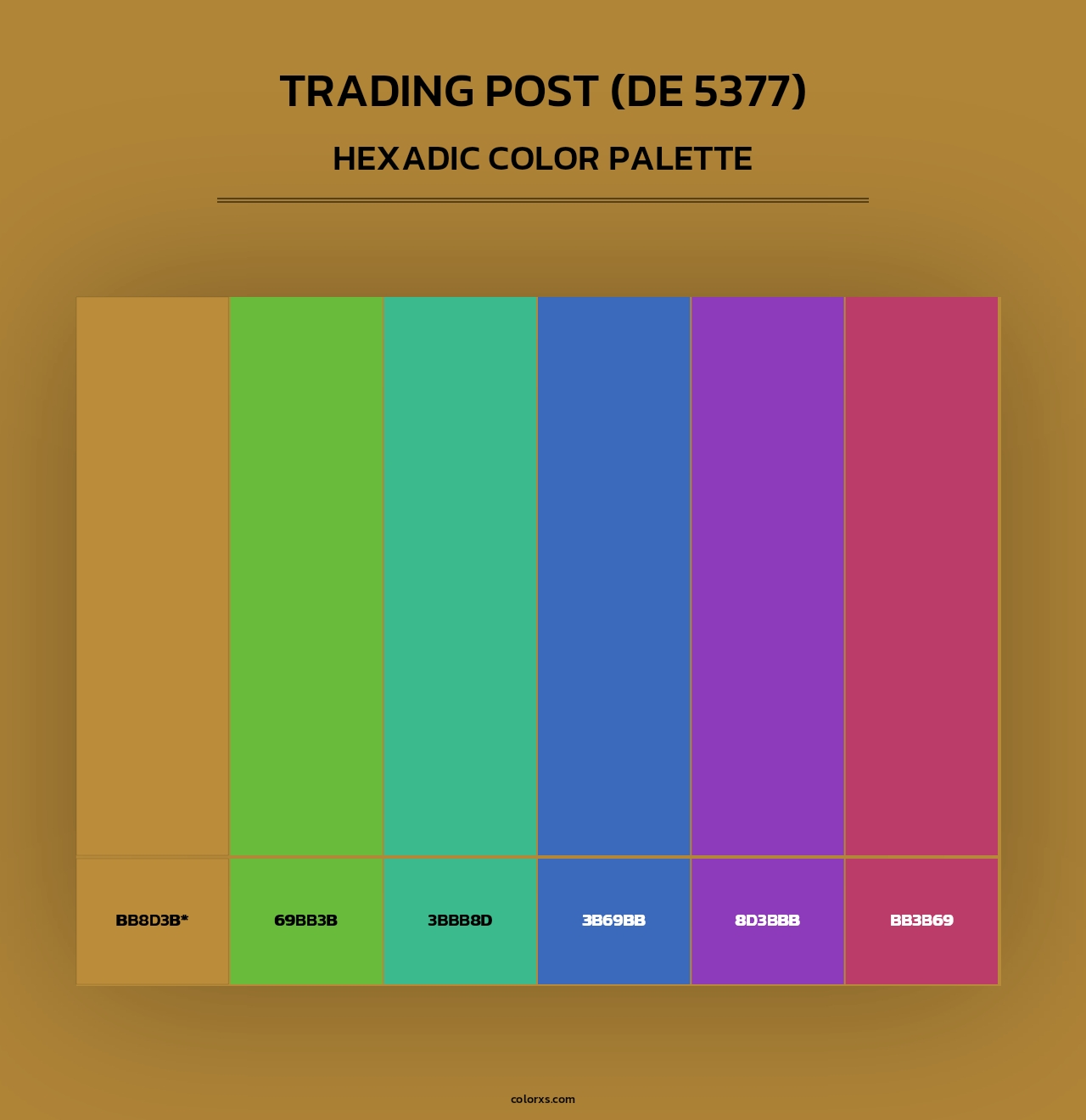 Trading Post (DE 5377) - Hexadic Color Palette