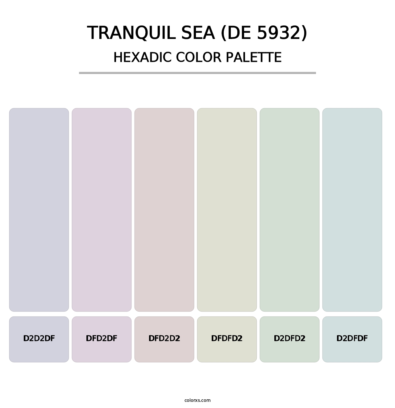 Tranquil Sea (DE 5932) - Hexadic Color Palette