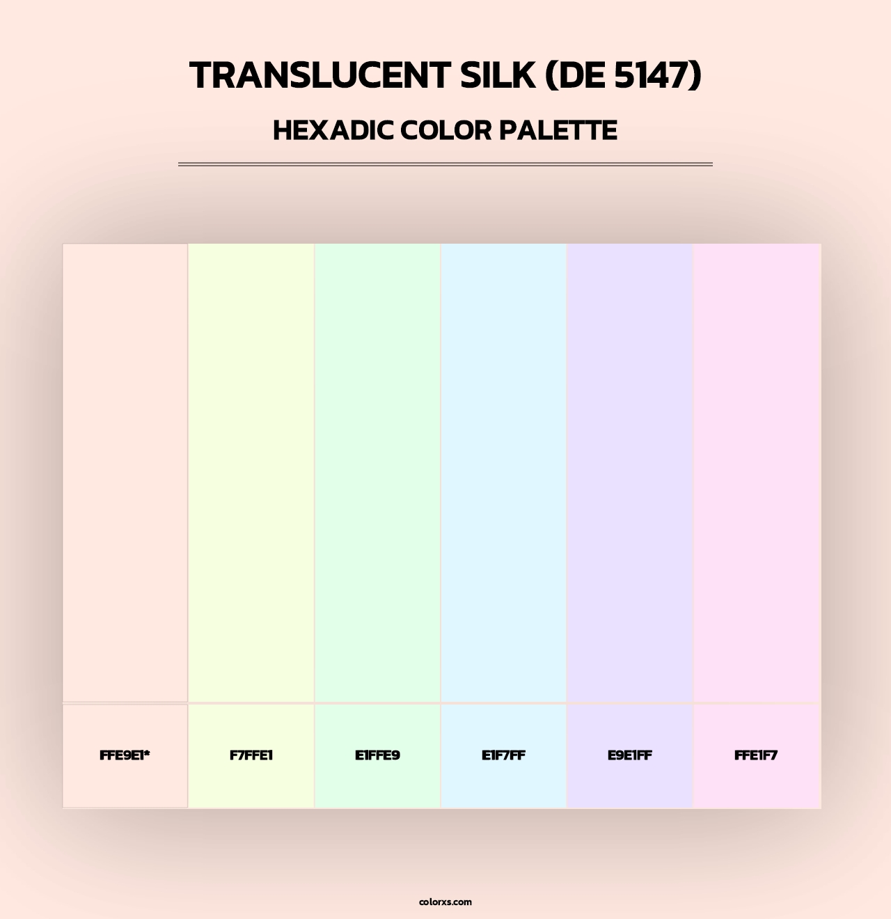 Translucent Silk (DE 5147) - Hexadic Color Palette