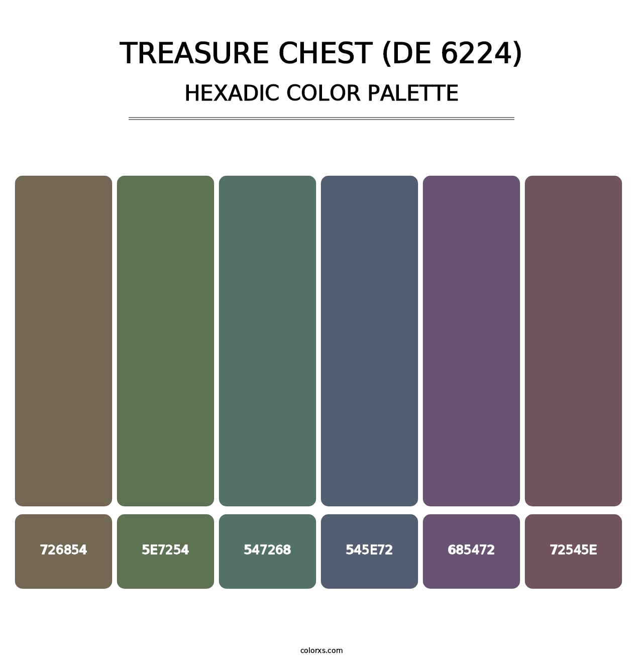 Treasure Chest (DE 6224) - Hexadic Color Palette