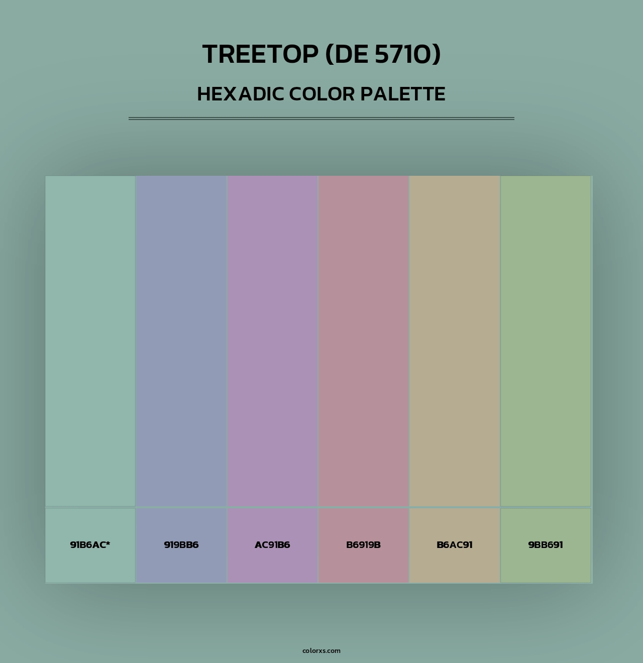 Treetop (DE 5710) - Hexadic Color Palette