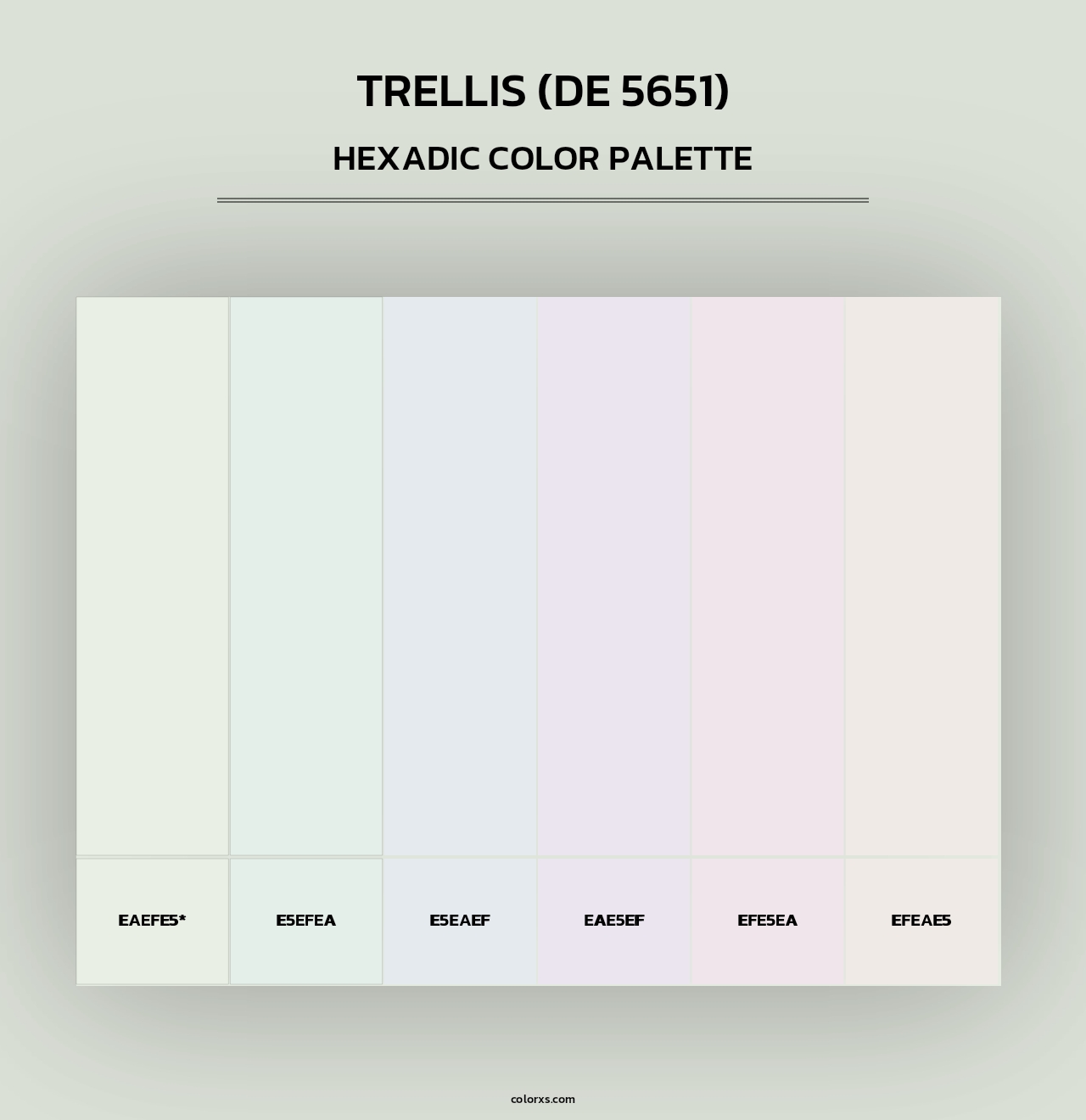Trellis (DE 5651) - Hexadic Color Palette