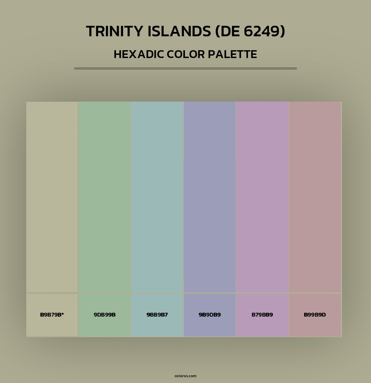 Trinity Islands (DE 6249) - Hexadic Color Palette