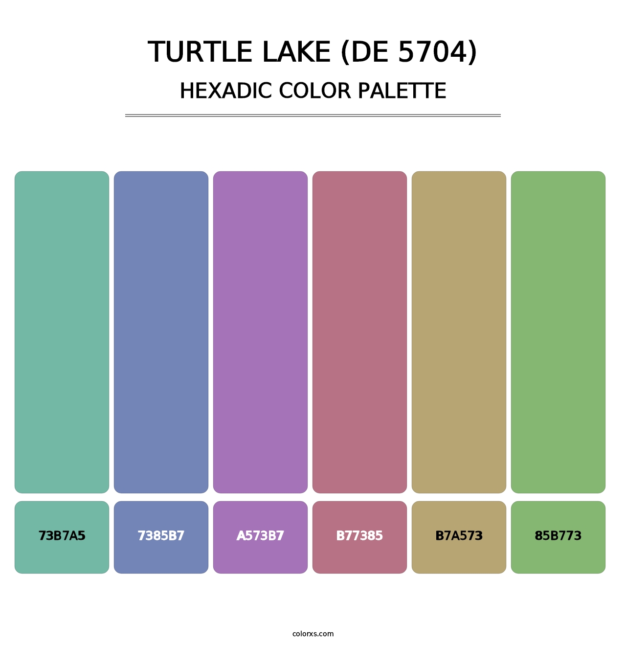 Turtle Lake (DE 5704) - Hexadic Color Palette