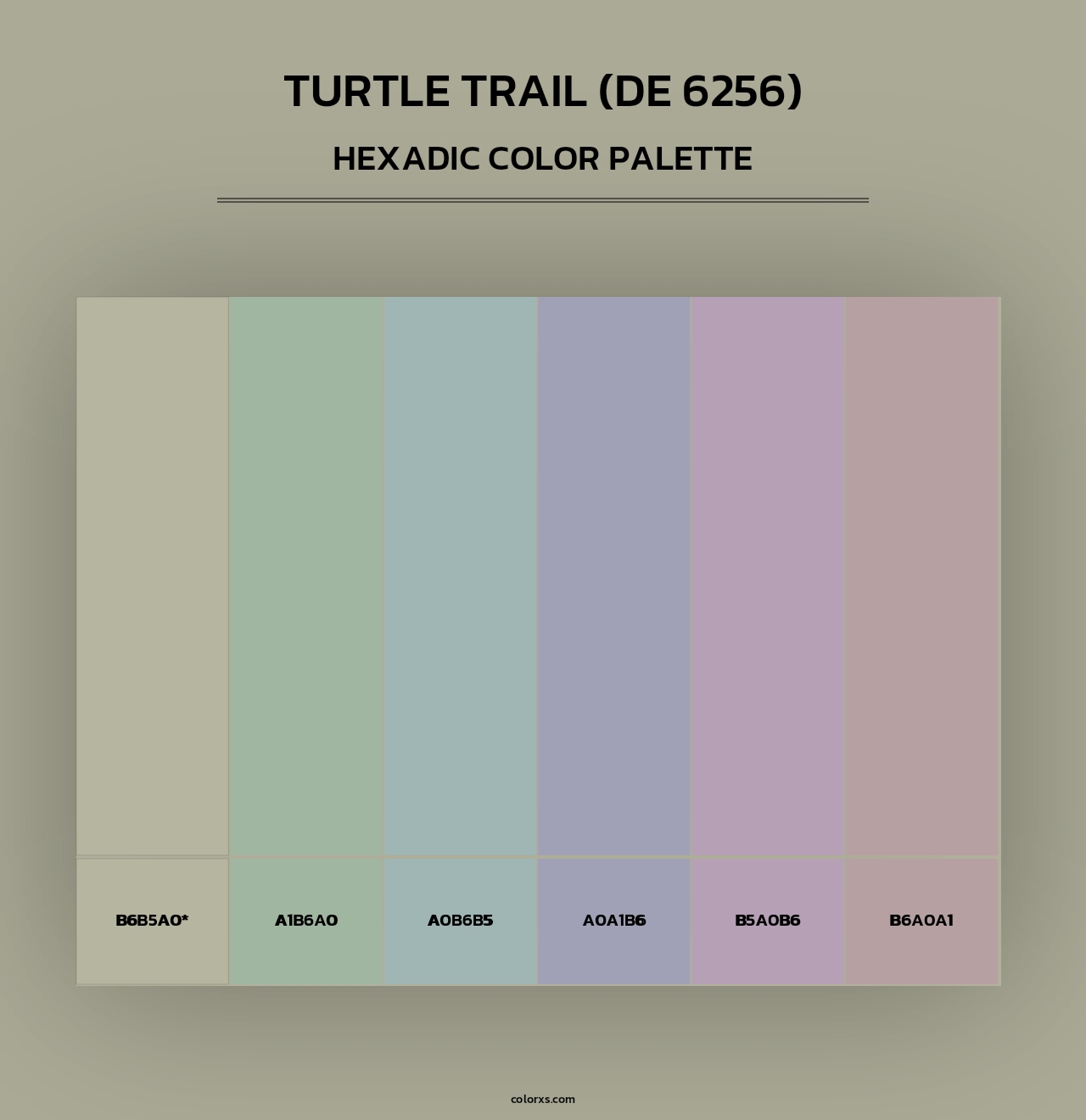 Turtle Trail (DE 6256) - Hexadic Color Palette