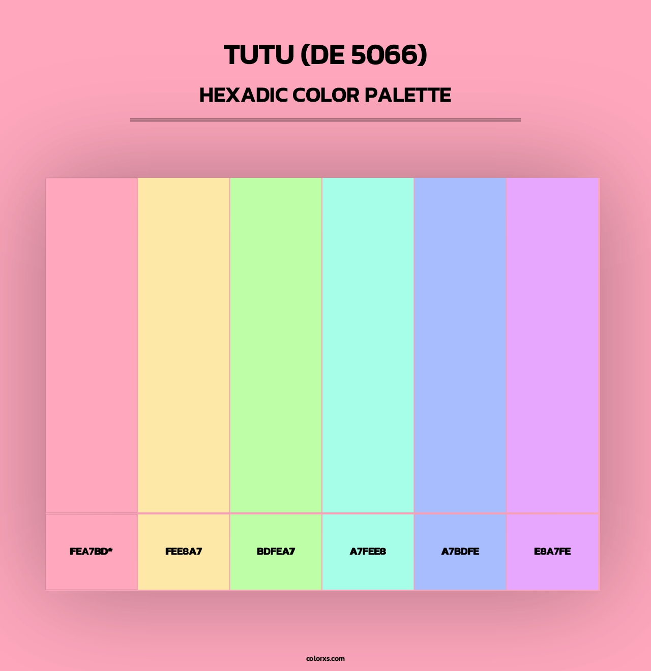 Tutu (DE 5066) - Hexadic Color Palette