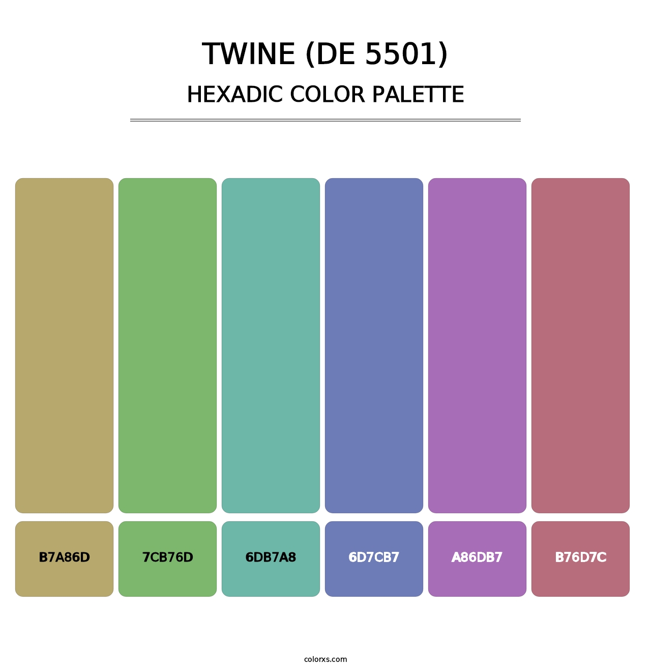 Twine (DE 5501) - Hexadic Color Palette