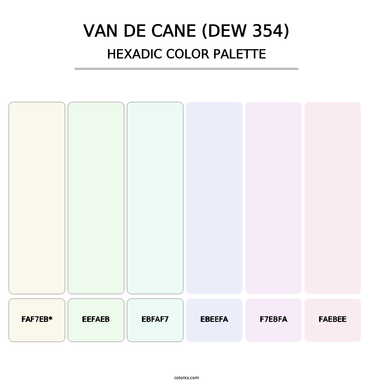 Van de Cane (DEW 354) - Hexadic Color Palette